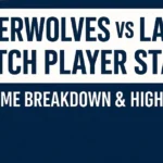Timberwolves vs Lakers Match Player Stats