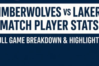 Timberwolves vs Lakers Match Player Stats