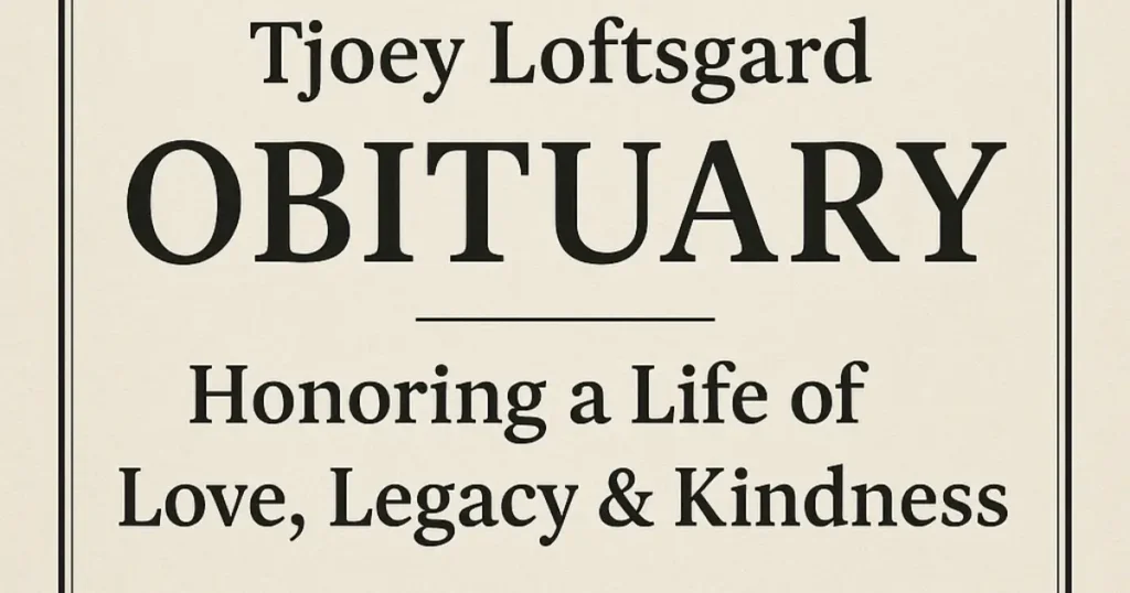 Tjoey Loftsgard Obituary